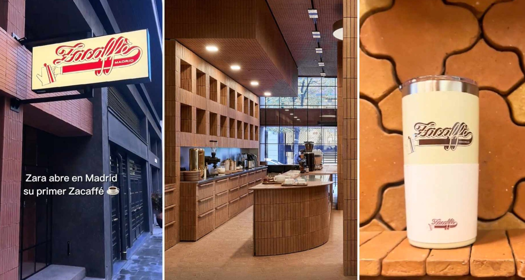 Inditex presenta Zacaffé, la línea de cafeterías de Zara Zacaffé